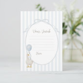 Blue Gekke Goose Time Capsule Kaart (Staand voorkant)