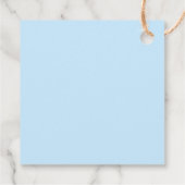 Blue Gemstone and Gold Glam 50th Birthday Bedankjes Labels (Achterkant)