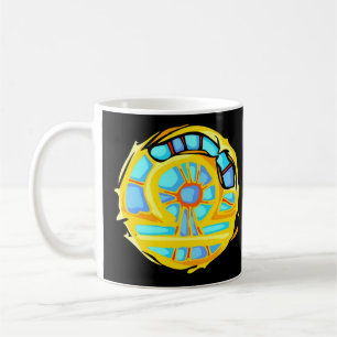 Blue Gemstone Colored Libra Symbol Koffiemok