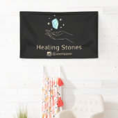 Blue Gemstone Energy Crystal Healer S\\ Banner (Insitu)