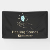 Blue Gemstone Energy Crystal Healer S\\ Banner (Horizontaal)