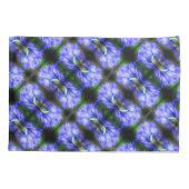 Blue Gentian Flower Abstract Pattern Kussensloop (Achterkant)