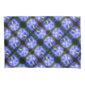 Blue Gentian Flower Abstract Pattern Kussensloop (Voorkant)
