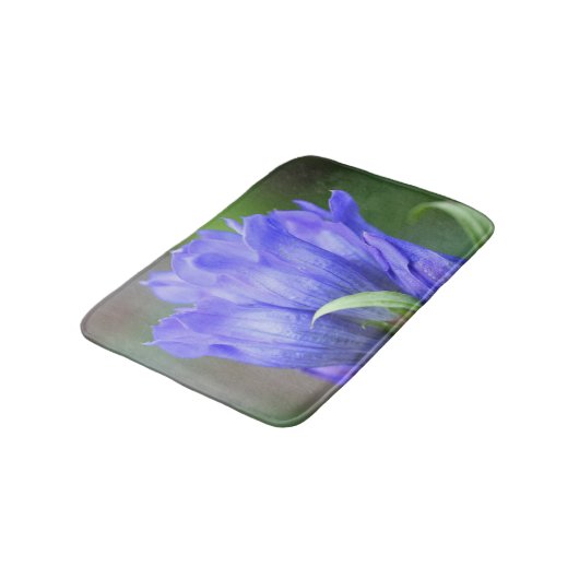 Blue Gentian Flower Badmat (Gekanteld)
