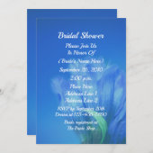 Blue Gentian Flower Bridal Shower Kaart (Voorkant / Achterkant)