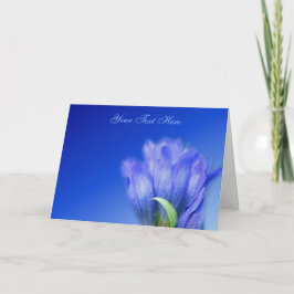 Blue Gentian Flower-fotokaart Kaart