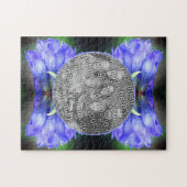 Blue Gentian Flower Lijst Voeg je eigen foto toe Legpuzzel (Horizontaal)