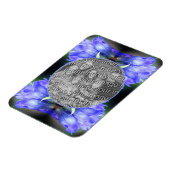 Blue Gentian Flower Lijst Voeg je eigen foto toe Magneet (Linkerzijde)