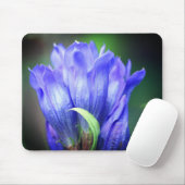 Blue Gentian Flower Muismat (Met muis)