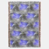 Blue Gentian Flower Natuur Art Patroon Deken (Voorkant Verticaal)