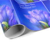 Blue Gentian Flower Natuur op maat Cadeaupapier (Rol Hoek)