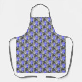 Blue Gentian Flower Natuur Pattern Schort (Voorkant)