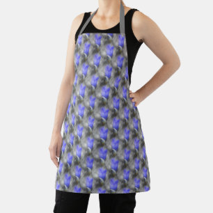 Blue Gentian Flower Natuur Pattern Schort