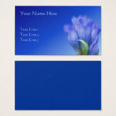 Blue Gentian Flower Natuur Visitekaartjes (Voorkant /achterkant)