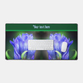 Blue Gentian Flower Personalized Bureaumat (Keyboard & Muis)
