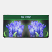 Blue Gentian Flower Personalized Bureaumat (Voorkant)