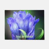 Blue Gentian Flower Personalized Deurmat (Voorkant)