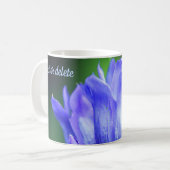 Blue Gentian Flower Petals persoonlijk Koffiemok (Voorkant links)