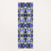Blue Gentian Flower Vermenigvuldigde Abstracte Nat Yogamat (Voorkant)