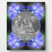 Blue Gentian Flower Voeg je eigen foto toe Fotoplaat (Voorkant)