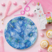 Blue Gentian Flowers Papieren Bordje (Feest)