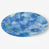 Blue Gentian Flowers Papieren Bordje (Gekanteld)