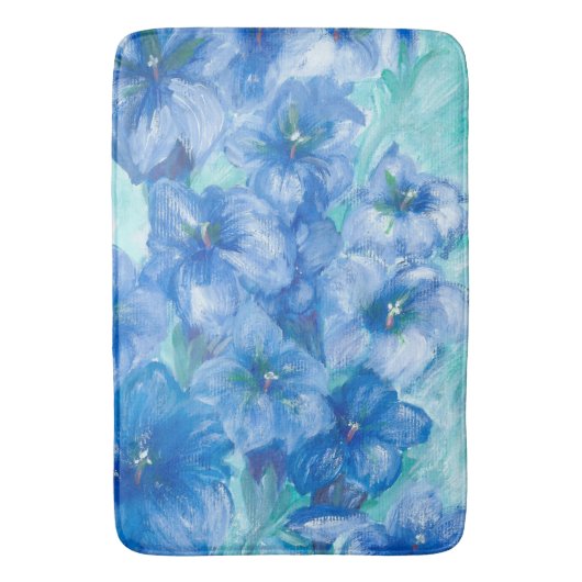 Blue Gentian Mountain Wildflower Scent Badmat (Voorkant Verticaal)