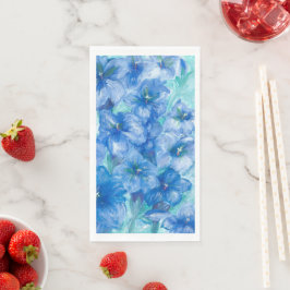 Blue Gentian Wildflower Party Servet