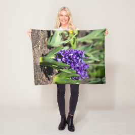 Blue Geocinth in Spring Fleece Deken