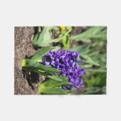 Blue Geocinth in Spring Fleece Deken (Voorkant (Horizontaal))