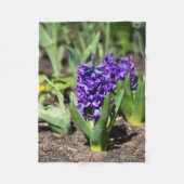 Blue Geocinth in Spring Fleece Deken (Voorkant)