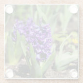 Blue Geocinth in Spring Glazen Onderzetter (Achterkant)