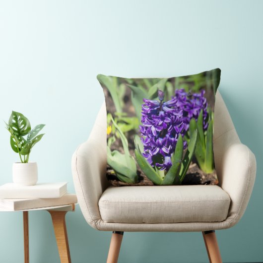 Blue Geocinth in Spring Kussen (Stoel)
