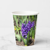 Blue Geocinth in Spring Papieren Bekers (Achterkant)