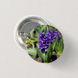 Blue Geocinth in Spring Ronde Button 3,2 Cm