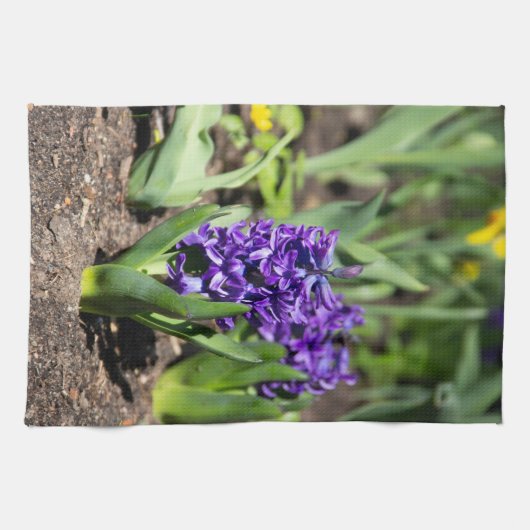 Blue Geocinth in Spring Theedoek (Horizontaal)