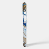 Blue Geode Gemstone with Gold Crystals – Luxury Case-Mate iPhone Case (Achterkant / Links)