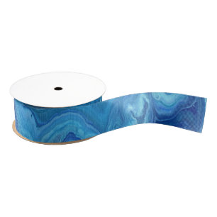 Blue Geode Grosgrain Lint