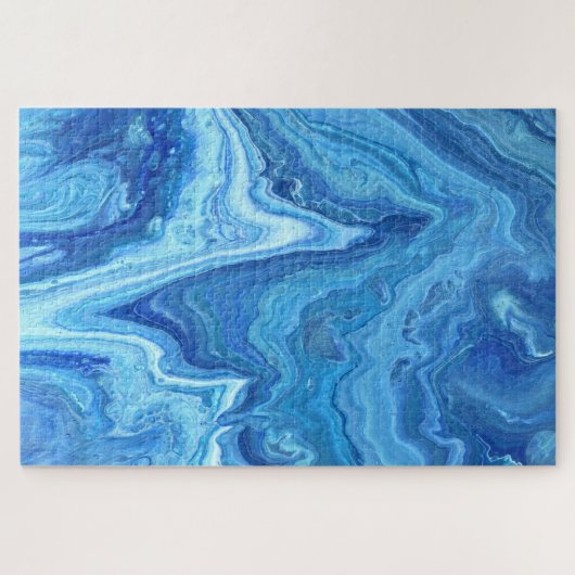 Blue Geode Legpuzzel (Horizontaal)