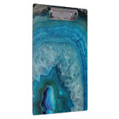 Blue Geode Rock Mineral Agate Crystal Afbeelding Klembord (Rechts)