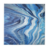 Blue Geode Sparkle Tegeltje (Voorkant)