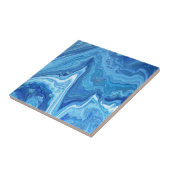 Blue Geode Tegeltje (Zijkant)