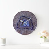 Blue Geodes Faux Stone Gem Clock Grote Klok (Huis)
