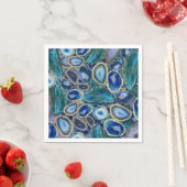 Blue Geodes kristal patroon Servet (Insitu)