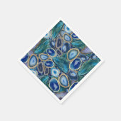 Blue Geodes kristal patroon Servet (Hoek)