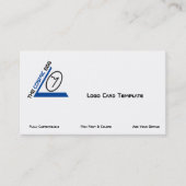 Blue Geoglyph Symbool Cosmic Egg Logo Visitekaartje (Voorkant)