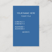 Blue Geometric Abstract Visitekaartje (Achterkant)