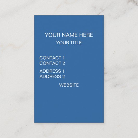 Blue Geometric Abstract Visitekaartje (Achterkant)