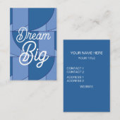 Blue Geometric Abstract Visitekaartje (Voorkant / Achterkant)