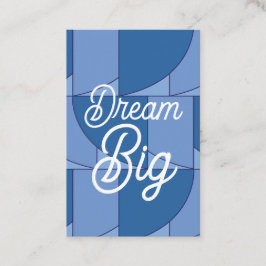 Blue Geometric Abstract Visitekaartje